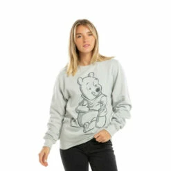 Disney Winnie Sketch Cotton Sweatshirt For Female -Mickey Mouse Shirts Shop unnamed file 1000