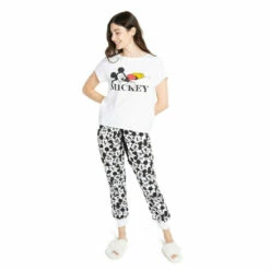 Disney Mickey Mouse Snooze Cotton PJ Set For Female -Mickey Mouse Shirts Shop unnamed file 1030