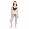 Disney Mickey Mouse Silhouette Cotton PJ Set For Female