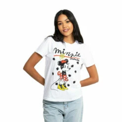 Disney Minnie Mouse Scribble Ladies Classic T Shirt For Female