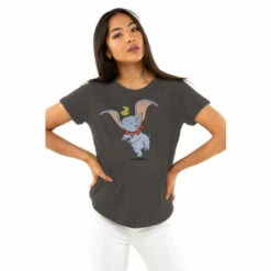 Disney Dumbo Happy Cotton T-shirt For Female -Mickey Mouse Shirts Shop unnamed file 1070