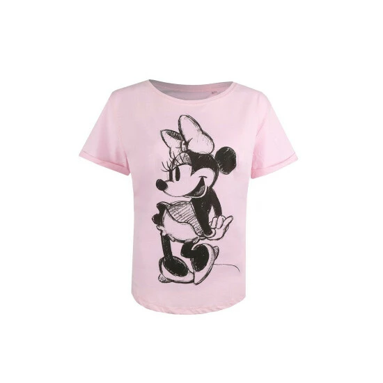 Disney Mickey Mouse Sketch Cotton T-shirt For Female 2 Disney Mickey Mouse Sketch Cotton T-shirt For Female - Image 2