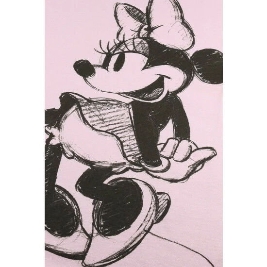 Disney Mickey Mouse Sketch Cotton T-shirt For Female 4 Disney Mickey Mouse Sketch Cotton T-shirt For Female - Image 4