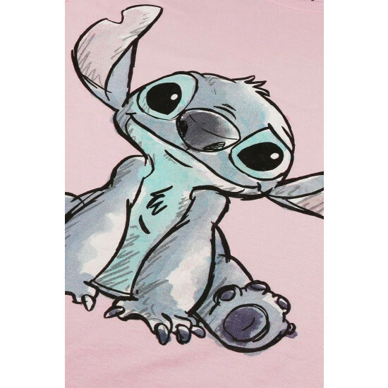 Disney Stitch Sketch Cotton T-shirt For Female 5 Disney Stitch Sketch Cotton T-shirt For Female - Image 5