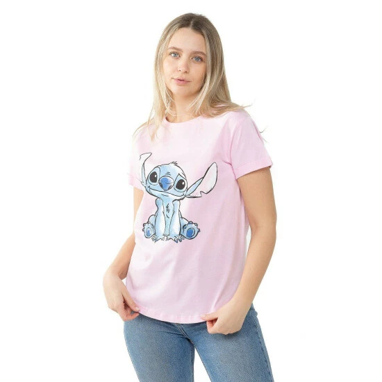 Disney Stitch Sketch Cotton T-shirt For Female 6 Disney Stitch Sketch Cotton T-shirt For Female - Image 6
