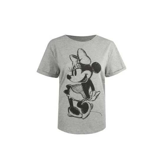 Disney Mickey Mouse Sketch Cotton T-shirt For Female 2 Disney Mickey Mouse Sketch Cotton T-shirt For Female - Image 2