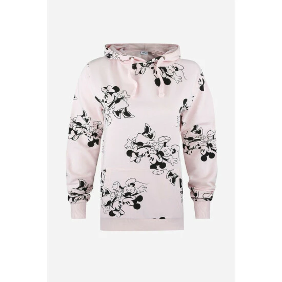 Disney Mickey & Minnie Mouse AOP Womens Pullover Hoodie For Female 2 Disney Mickey & Minnie Mouse AOP Womens Pullover Hoodie For Female - Image 2