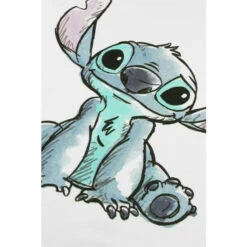 Disney Stitch Sketch Cotton T-shirt For Female -Mickey Mouse Shirts Shop unnamed file 1273