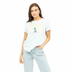 Disney Goofy Varsity Cotton T-shirt For Female -Mickey Mouse Shirts Shop unnamed file 1286