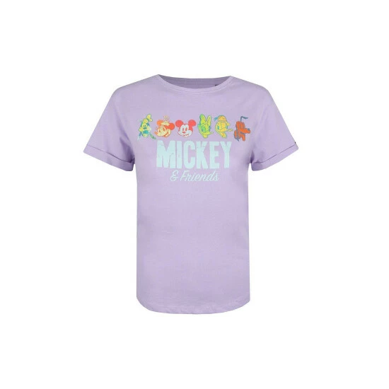 Disney Mickey Mouse & Friends Retro Cotton T-shirt For Female 2 Disney Mickey Mouse & Friends Retro Cotton T-shirt For Female - Image 2
