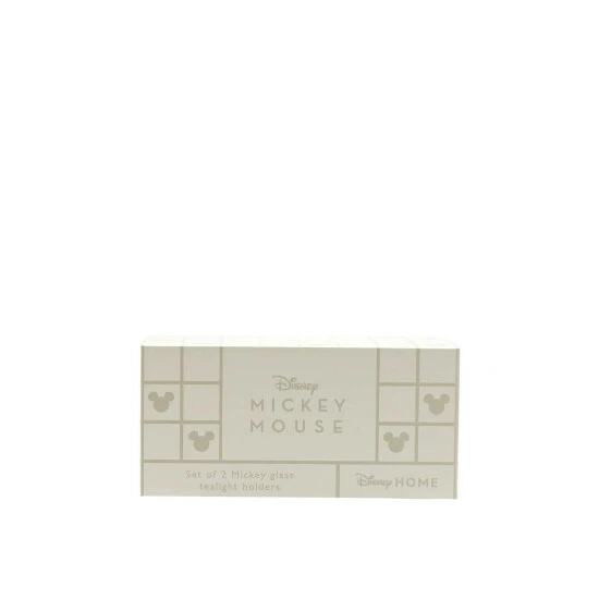 Disney Mickey Shapes Set Of 2 Glass Candle Holders For Unisex 4 Disney Mickey Shapes Set Of 2 Glass Candle Holders For Unisex - Image 4