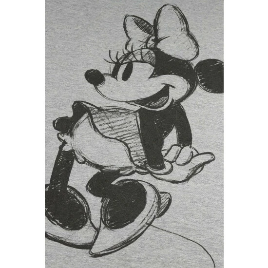 Disney Mickey Mouse Sketch Cotton T-shirt For Female 4 Disney Mickey Mouse Sketch Cotton T-shirt For Female - Image 4
