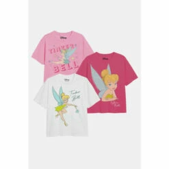 Disney Tinkerbell Fairy Magic Girls T-Shirt 3 Pack For Female -Mickey Mouse Shirts Shop unnamed file 1419