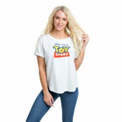 Disney Toy Story Logo Cotton T-shirt For Female