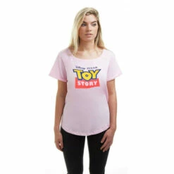 Disney Toy Story Logo Cotton T-shirt For Female -Mickey Mouse Shirts Shop unnamed file 1427