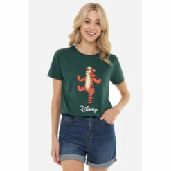 Disney Winne The Pooh Tigger Jumping Retro Style Womens Classic T-Shirt For Female -Mickey Mouse Shirts Shop unnamed file 1437