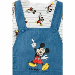 Disney Baby Mickey Mouse Print Dungaree And T-Shirt 2-Piece Set For Male -Mickey Mouse Shirts Shop unnamed file 1523