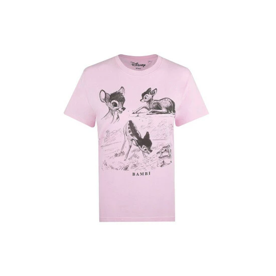 Disney Bambi And Thumper Nature Ladies Classic T Shirt For Female 2 Disney Bambi And Thumper Nature Ladies Classic T Shirt For Female - Image 2