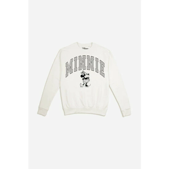 Disney Minnie Mouse Collegiate Womens Crew Sweatshirt For Female 3 Disney Minnie Mouse Collegiate Womens Crew Sweatshirt For Female - Image 3