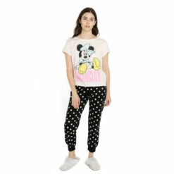 Disney Minnie Mouse Monday Cotton PJ Set For Female -Mickey Mouse Shirts Shop unnamed file 1613