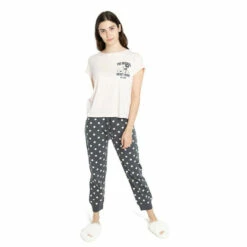 Disney The Original Mickey Mouse Cotton PJ Set For Female -Mickey Mouse Shirts Shop unnamed file 1623