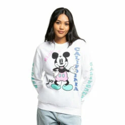 Disney 90&apos;s Retro Mickey Mouse Ladies Crew Sweatshirt For Female -Mickey Mouse Shirts Shop unnamed file 1643