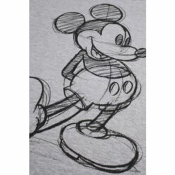 Disney Mickey Mouse Sketch Cotton T-shirt For Female -Mickey Mouse Shirts Shop unnamed file 1647