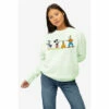 Disney Mickey Mouse & Friends Line Up Womens Crew Sweatshirt For Female
