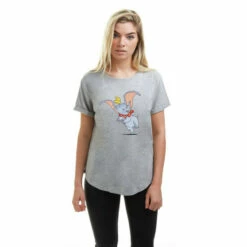Disney Dumbo Happy Cotton T-shirt For Female -Mickey Mouse Shirts Shop unnamed file 1719