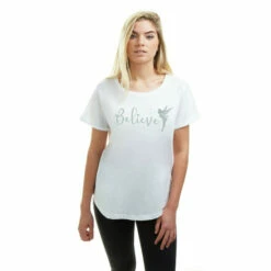 Disney Believe In Fairies Cotton T-shirt For Female -Mickey Mouse Shirts Shop unnamed file 1779