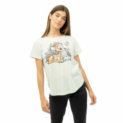 Disney Bambi & Thumper Cotton T-shirt For Female
