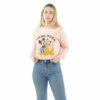 Disney Mickey Mouse More Hugs Cotton Cropped Sweatshirt For Female
