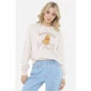 Disney Winnie The Pooh Classic Retro Womens Crew Sweatshirt For Female