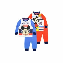 Disney Mickey Mouse 2 Pack Pyjamas For Male