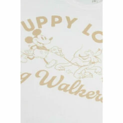 Disney Puppy Love Oversized Cotton T-shirt For Female -Mickey Mouse Shirts Shop unnamed file 1886