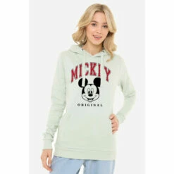 Disney Mickey Mouse Collegiate Womens Pullover Hoodie For Female