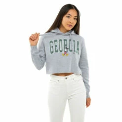 Disney Mickey Mouse Georgia Cotton Cropped Hoodie For Female -Mickey Mouse Shirts Shop unnamed file 1958