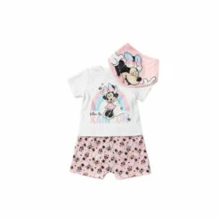 Disney Baby Minnie Mouse Print Cotton 3-Piece Baby Gift Set For Female -Mickey Mouse Shirts Shop unnamed file 1997
