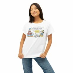 Disney Campfire Mickey Mouse Cotton T-shirt For Female