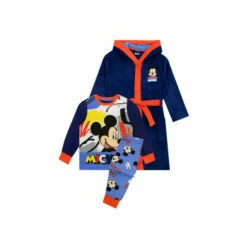 Disney Mickey Mouse Dressing Gown And Pyjamas Set For Male