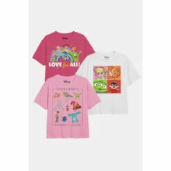 Disney Pixar All Time Favourites Girls T-Shirt 3 Pack For Female -Mickey Mouse Shirts Shop unnamed file 2044