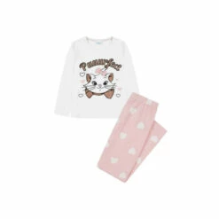 Disney Long Sleeve Long Leg Purrfect Pyjama Set For Female