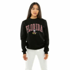 Disney Mickey Mouse Varsity Cotton Sweatshirt For Female