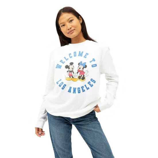 Disney Mickey & Minnie Mouse LA Cotton Sweatshirt For Female 4 Disney Mickey & Minnie Mouse LA Cotton Sweatshirt For Female - Image 4