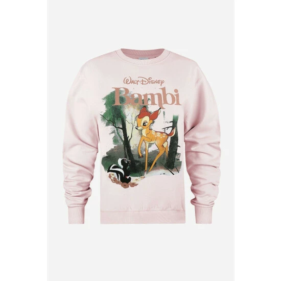 Disney Bambi Forest Womens Crew Sweatshirt For Female 2 Disney Bambi Forest Womens Crew Sweatshirt For Female - Image 2