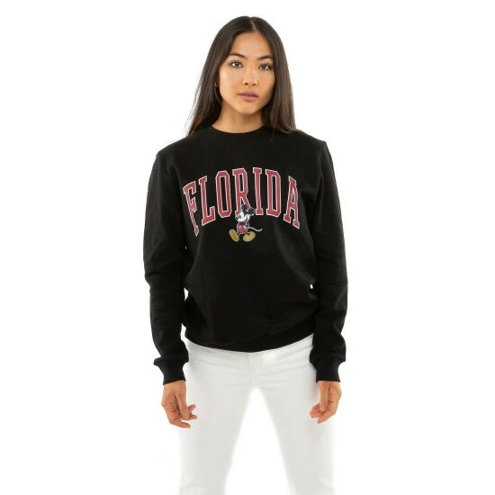 Disney Mickey Mouse Varsity Cotton Sweatshirt For Female 6 Disney Mickey Mouse Varsity Cotton Sweatshirt For Female - Image 6