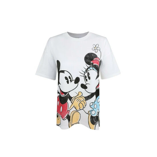 Disney Mickey & Minnie Mouse In Love Cotton T-shirt For Female 2 Disney Mickey & Minnie Mouse In Love Cotton T-shirt For Female - Image 2