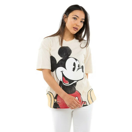 Disney Mickey Mouse Sitting Cotton T-shirt For Female 1 Disney Mickey Mouse Sitting Cotton T-shirt For Female