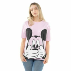 Disney Mickey Mouse Don&apos;t Speak Cotton T-shirt For Female