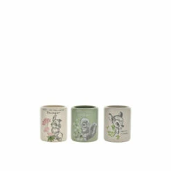 Disney Forest Friends Set Of 3 Character Pots 9x11cm For Unisex -Mickey Mouse Shirts Shop unnamed file 229